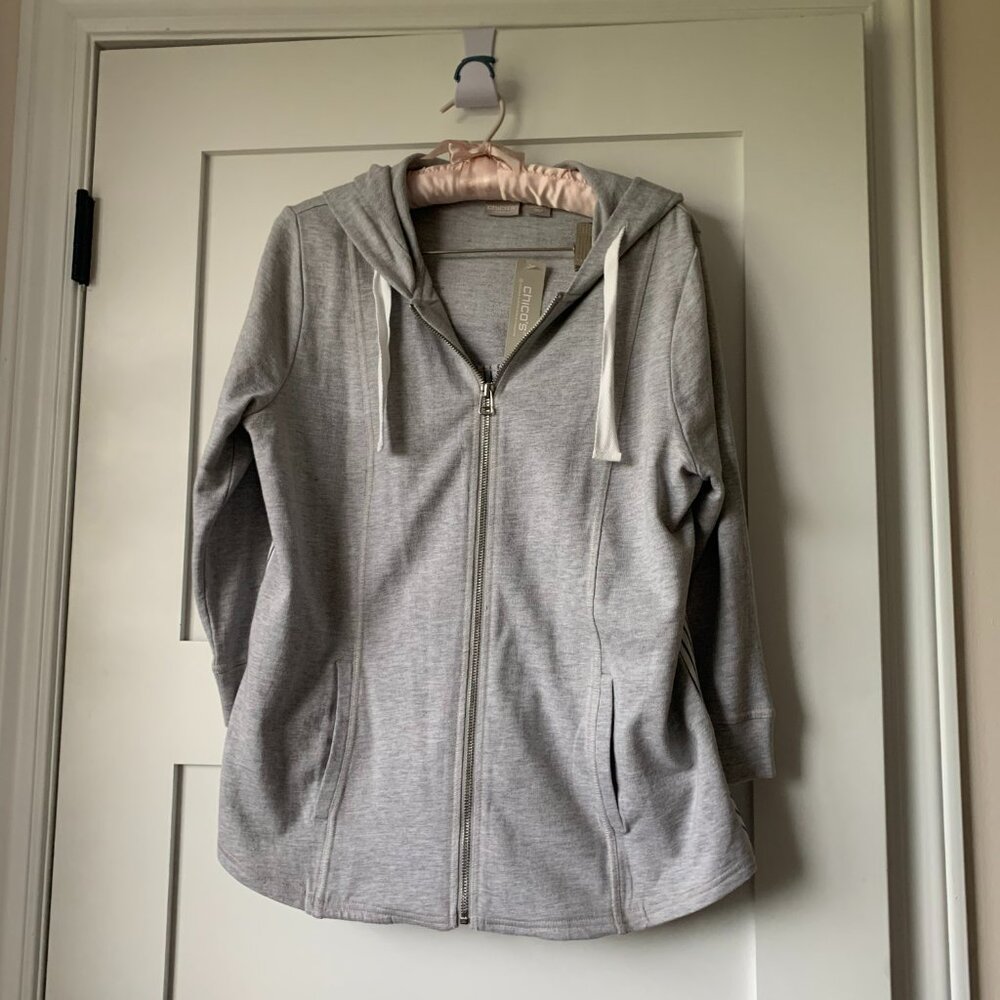 NWT Chico's Grey Hoodie